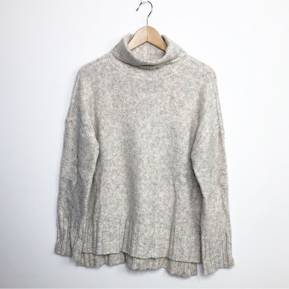 PHILOSOPHY heathered grey beige turtle neck sweater - Picture 13 of 13